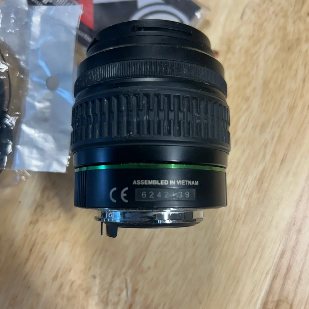 Pentax 18-55mm Black and Green Standard Zoom Lens